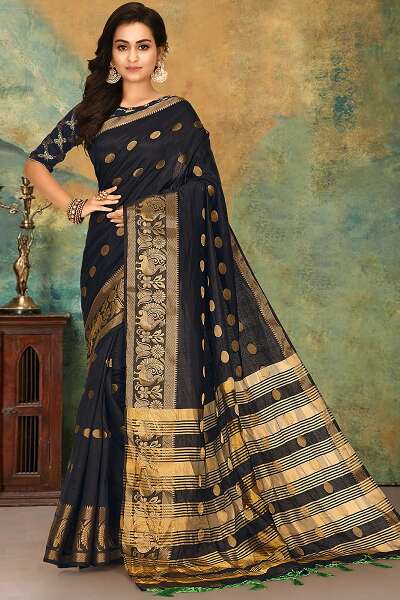 15 Trendy Collection of Black Sarees For Stylish Women