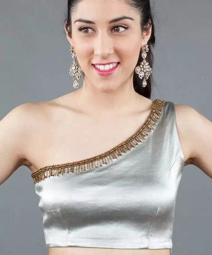 20 Stylish Silver Blouse Designs That Will Mesmerise You