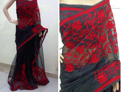 10 Latest Designs of Aari Work Sarees are Trending Right Now
