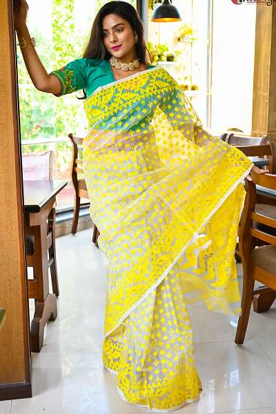 15 Modern Designs of Jamdani Sarees for Classy Look