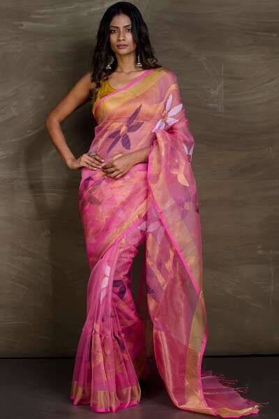 15 Modern Designs of Jamdani Sarees for Classy Look