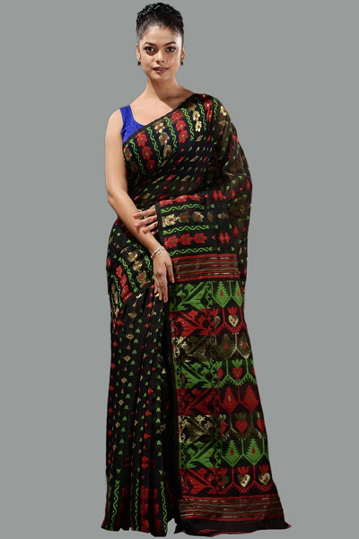 15 Modern Designs of Jamdani Sarees for Classy Look