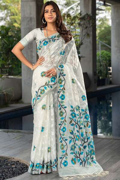 15 Modern Designs of Jamdani Sarees for Classy Look