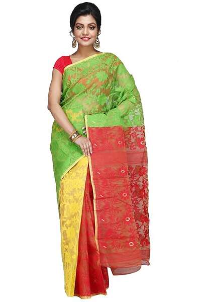 15 Modern Designs of Jamdani Sarees for Classy Look