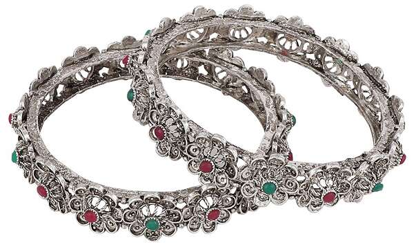 10 Trending Designs of Oxidised Bangles for Charming Look