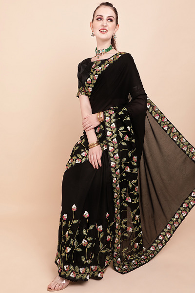 10 Beautiful Designs of Batik Sarees for Traditional Look