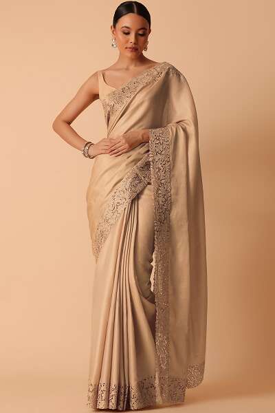 9 Splendid Designs of Lace Sarees for Trending Look