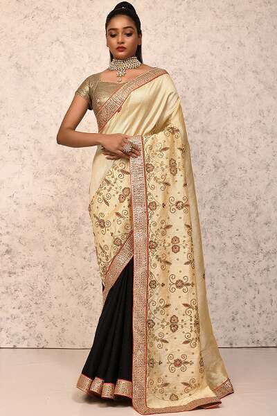9 Splendid Designs of Lace Sarees for Trending Look