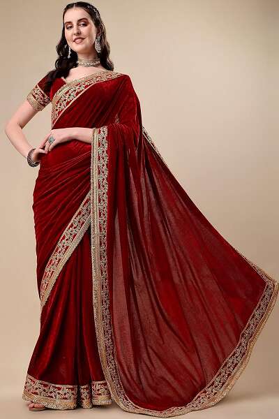 9 Splendid Designs of Lace Sarees for Trending Look