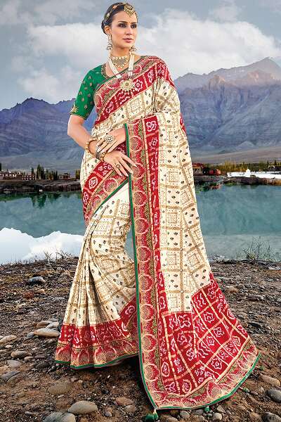 10 Beautiful Designs of Bandhani Sarees for Traditional Look