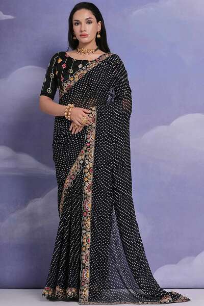 10 Beautiful Designs of Bandhani Sarees for Traditional Look