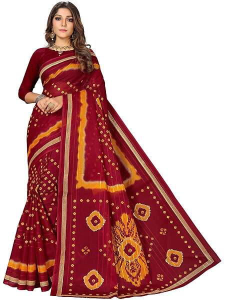 10 Beautiful Designs of Bandhani Sarees for Traditional Look