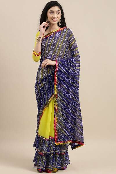 10 Beautiful Designs of Bandhani Sarees for Traditional Look