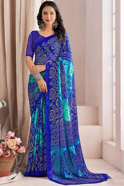 10 Beautiful Designs of Bandhani Sarees for Traditional Look