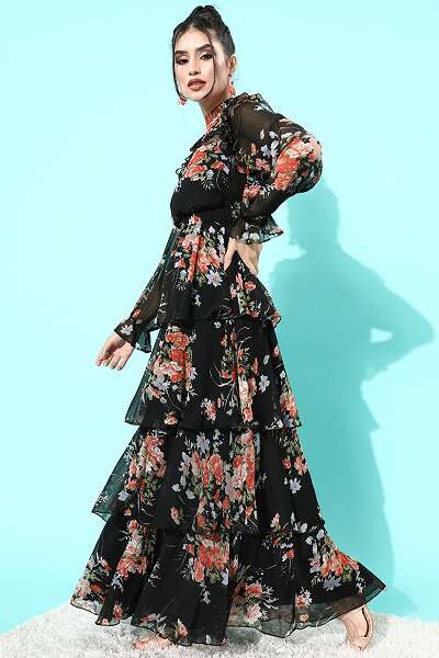 20 Elegant Models of Ruffle Style Dresses That Will Impress You