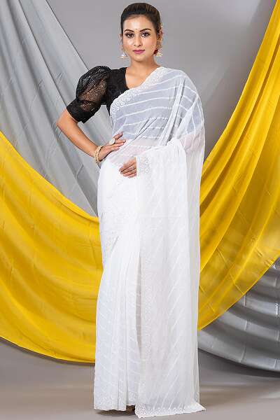 Top 15 Trendy Models of Chiffon Sarees For Stylish Look