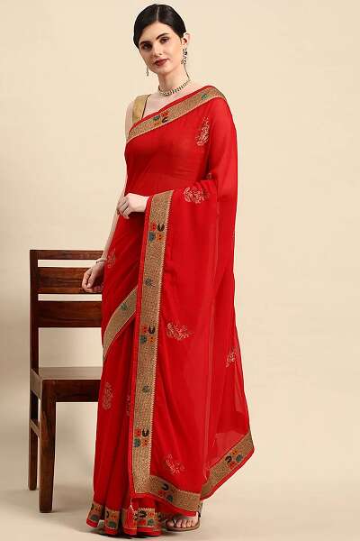 Top 15 Trendy Models of Chiffon Sarees For Stylish Look