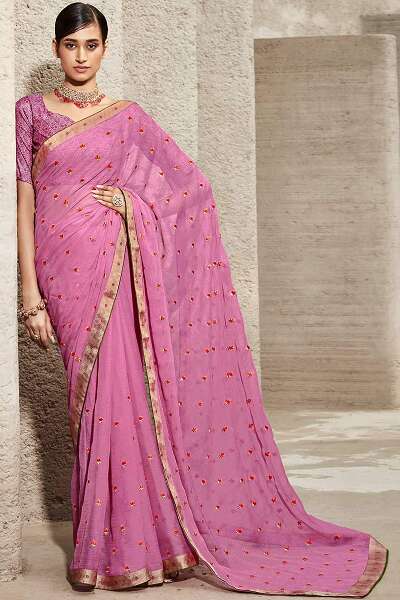 Top 15 Trendy Models of Chiffon Sarees For Stylish Look