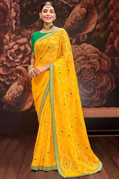 Top 15 Trendy Models of Chiffon Sarees For Stylish Look