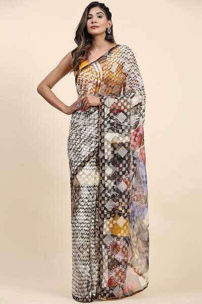 15 Elegant Designs of Fancy Sarees and Its Styling Tips