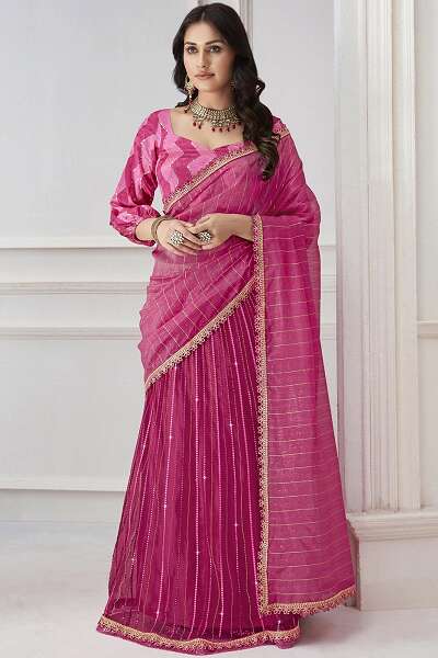 15 Elegant Designs of Fancy Sarees and Its Styling Tips