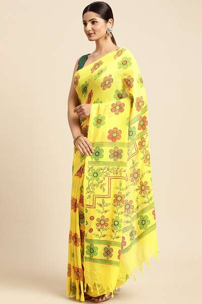 15 Exquisite Handloom Cotton Sarees That You Look Classy