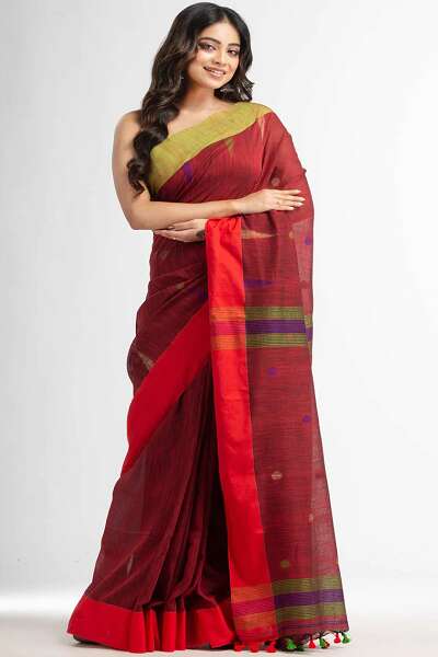 15 Exquisite Handloom Cotton Sarees That You Look Classy