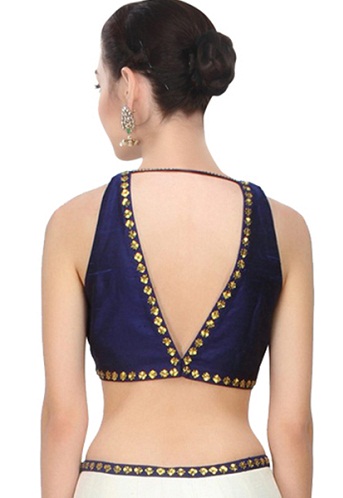 20 Stylish Collection of V Neck Blouse Designs for Trendy Look