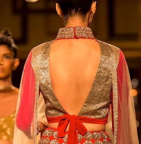 20 Stylish Collection of V Neck Blouse Designs for Trendy Look