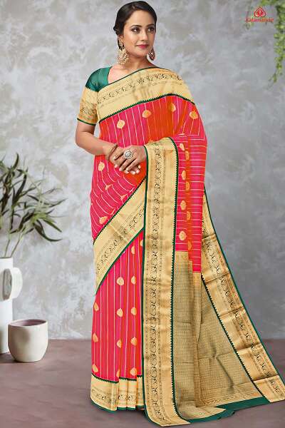 10 Beautiful Collection of Kanchi Pattu Sarees for Weddings