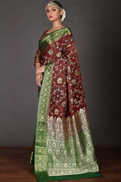 10 Beautiful Collection of Kanchi Pattu Sarees for Weddings