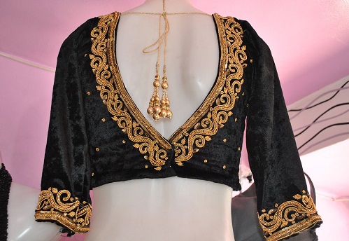 20 Trending Velvet Blouse Designs for Stunning Look