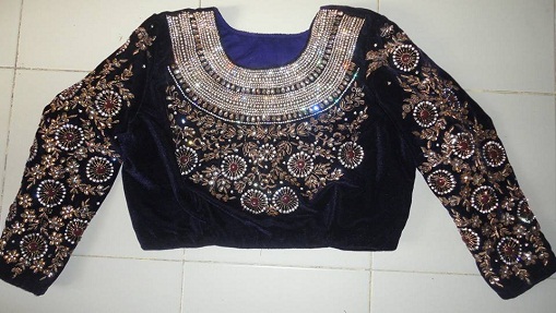 20 Trending Velvet Blouse Designs for Stunning Look