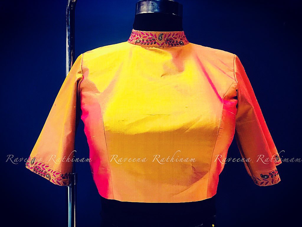 30+ Elegant Collar Neck Blouse Designs for Wedding Attire 2024