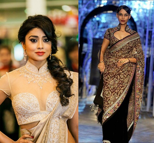 30+ Elegant Collar Neck Blouse Designs for Wedding Attire 2024