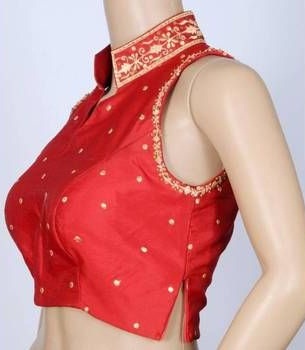 30+ Elegant Collar Neck Blouse Designs for Wedding Attire 2024