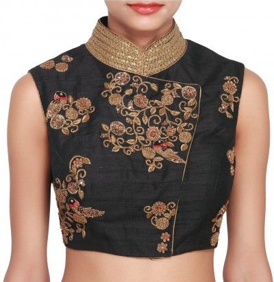 30+ Elegant Collar Neck Blouse Designs for Wedding Attire 2024