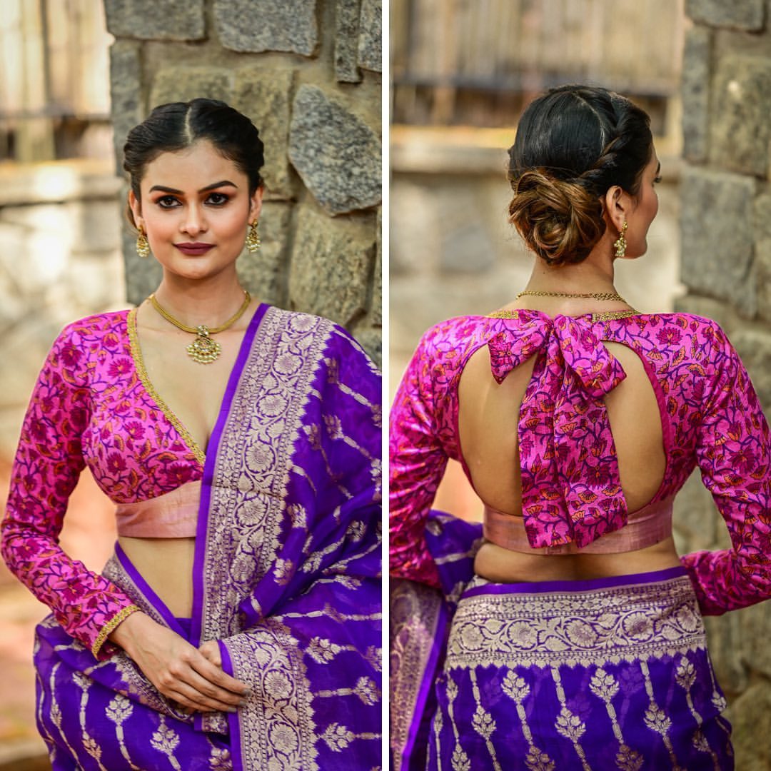 20+ Beautiful Floral Blouses Patterns That Are In Vogue