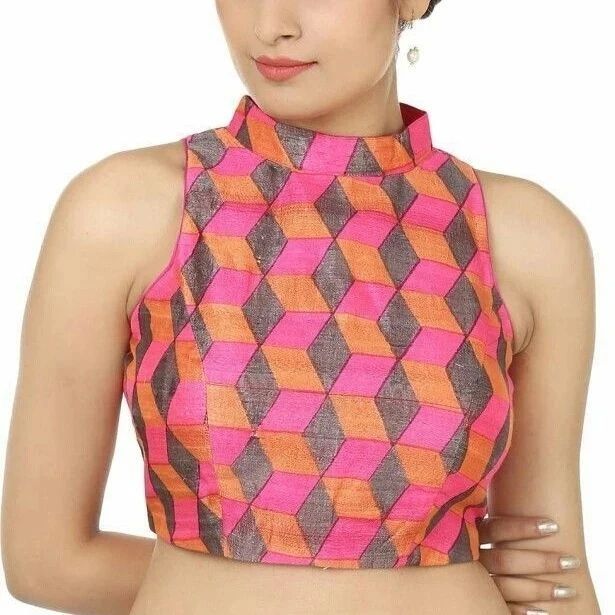 40+ Fashionable Front Neck Blouse Designs for 2024