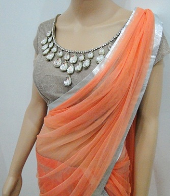 40+ Fashionable Front Neck Blouse Designs for 2024