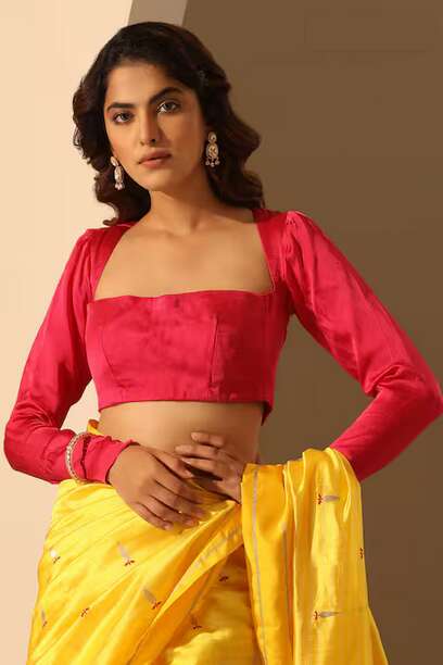 35+ Stylish Full Sleeve Blouse Designs You'll Love 2024