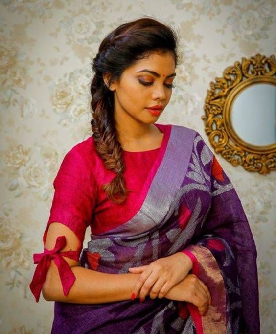 15 Elegant Bow Blouse Styles | Latest Trends 2024