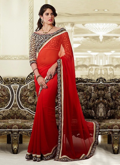 25 Stunning Red Sarees for Ultimate Glam Look 2024