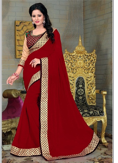 25 Stunning Red Sarees for Ultimate Glam Look 2024