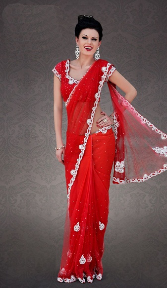 25 Stunning Red Sarees for Ultimate Glam Look 2024