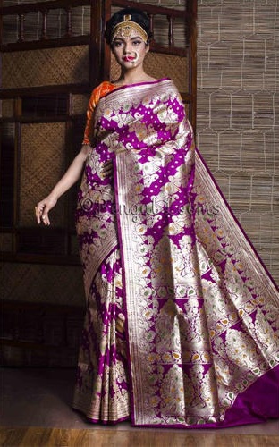 20 Gorgeous Purple Sarees for Radiant and Elegant Look