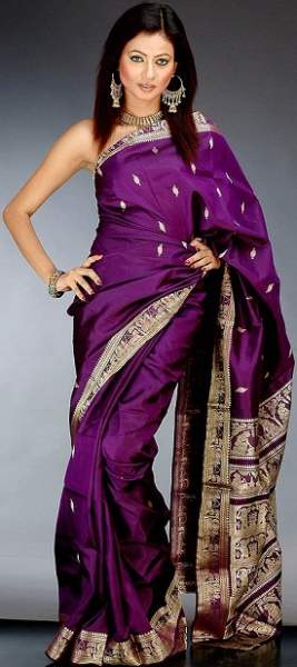 20 Gorgeous Purple Sarees for Radiant and Elegant Look