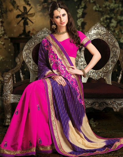 20 Gorgeous Purple Sarees for Radiant and Elegant Look